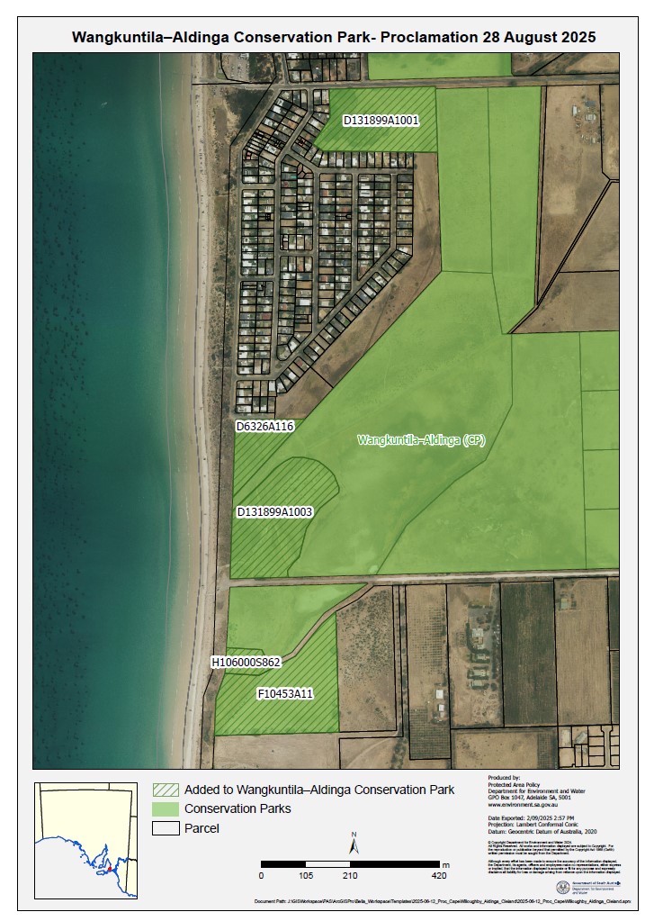 Enviro Mails Michael Cornish Aldinga Washpool Updated Map Sep 2025 