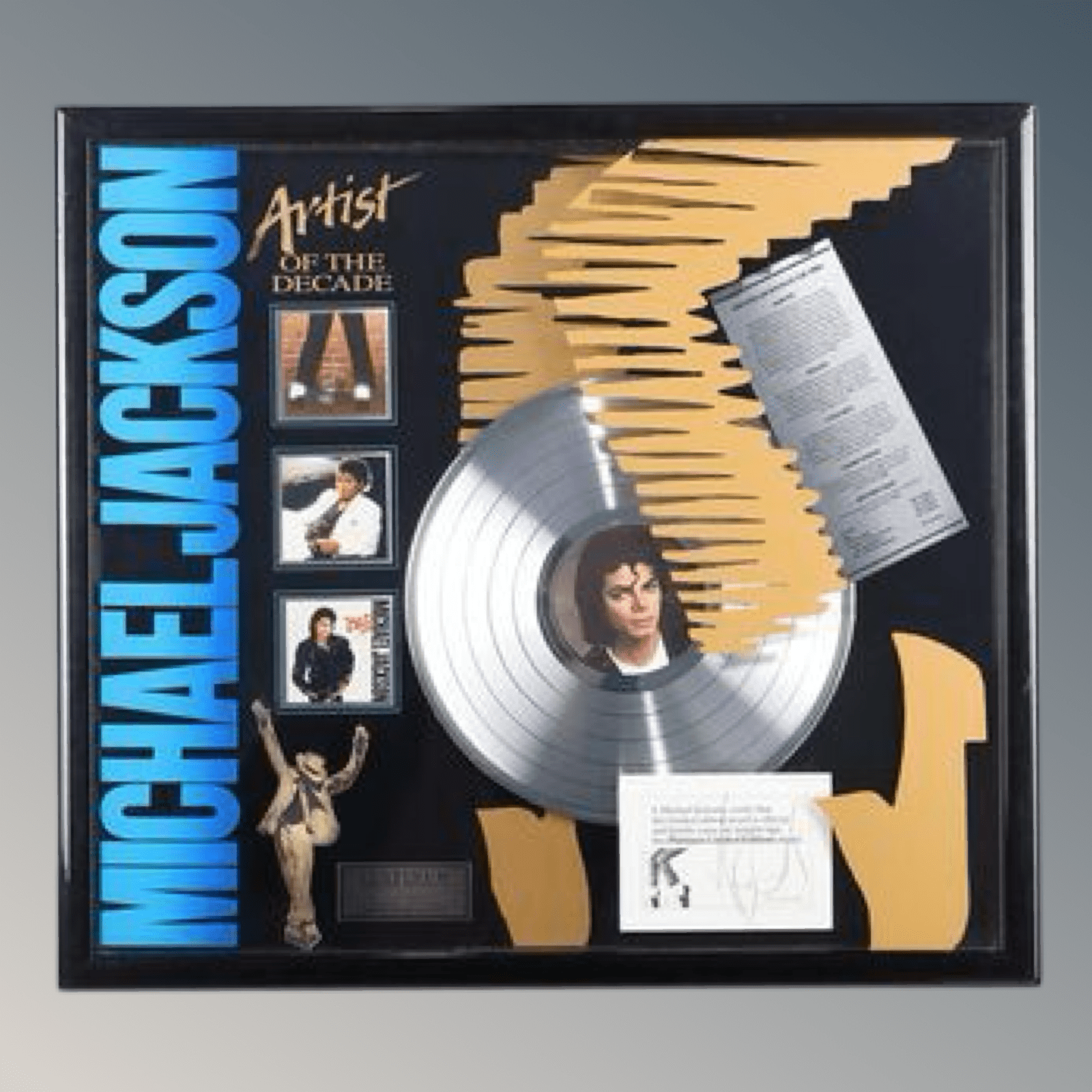 Artist of the decade limited edition platinum award