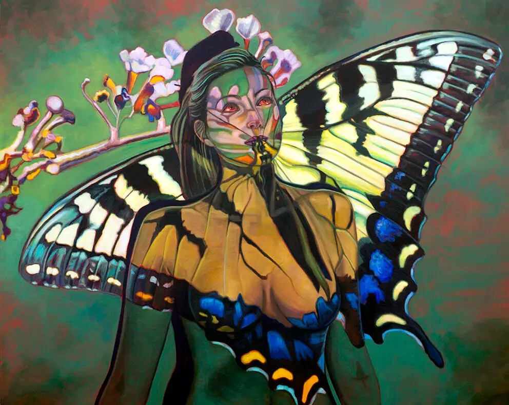Butterfly Painting by Longhofer