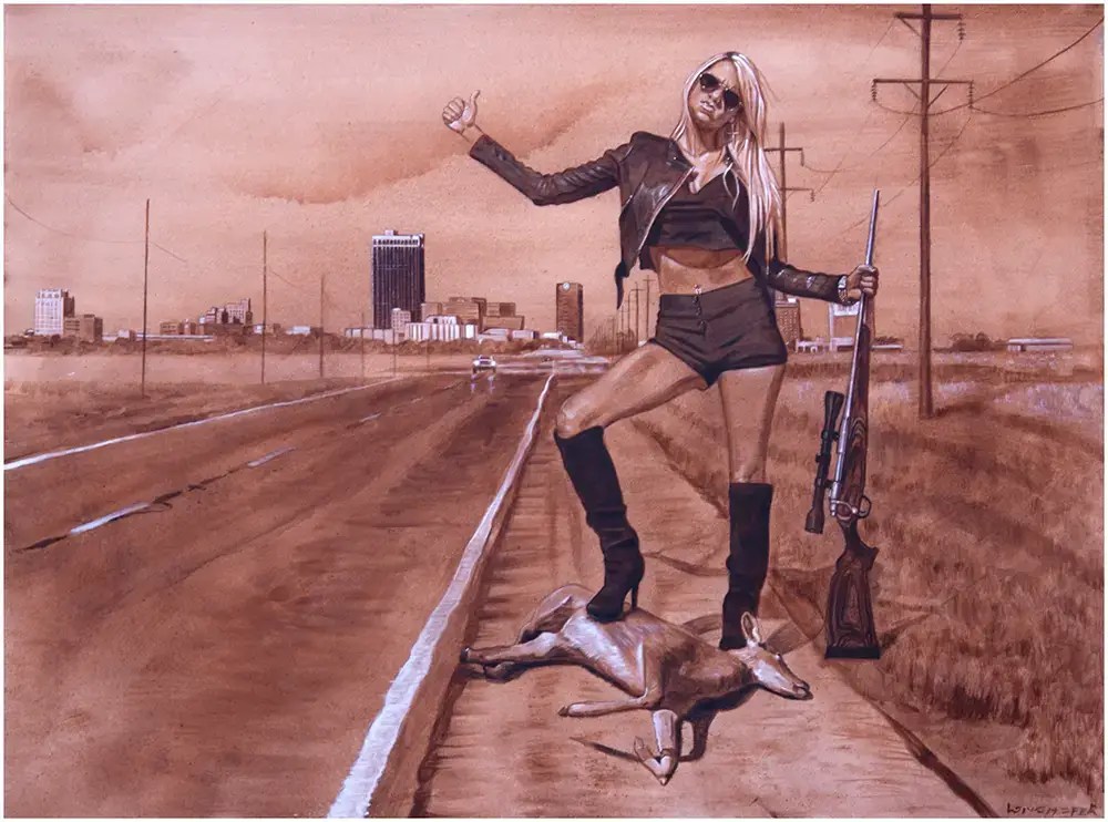 Trophy Wife painting by Longhofer