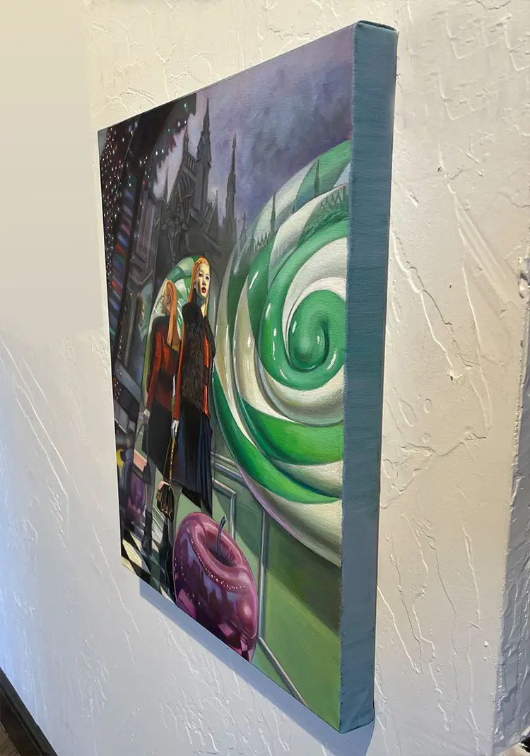 Manhattan painting by Longhofer (Side View)