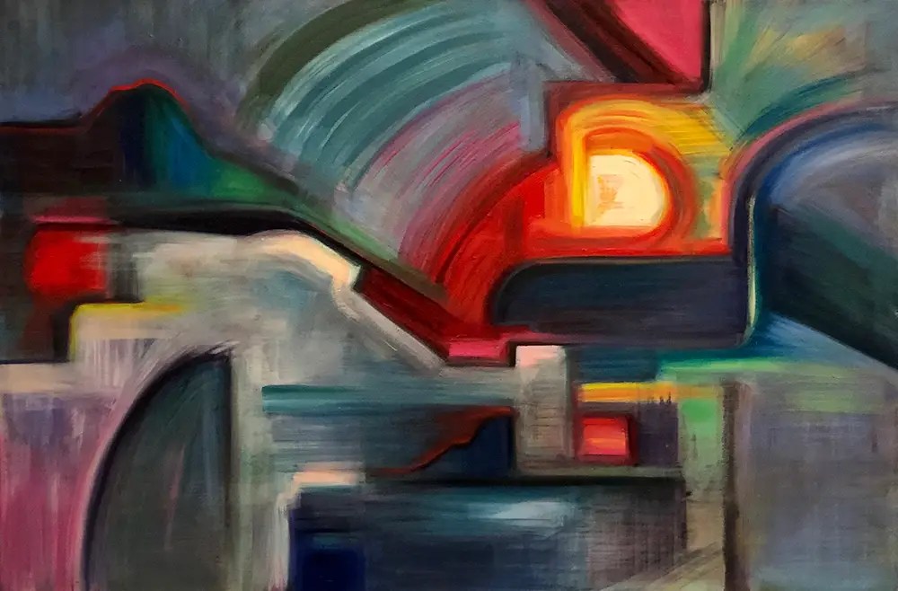 abstract painting by Longhofer