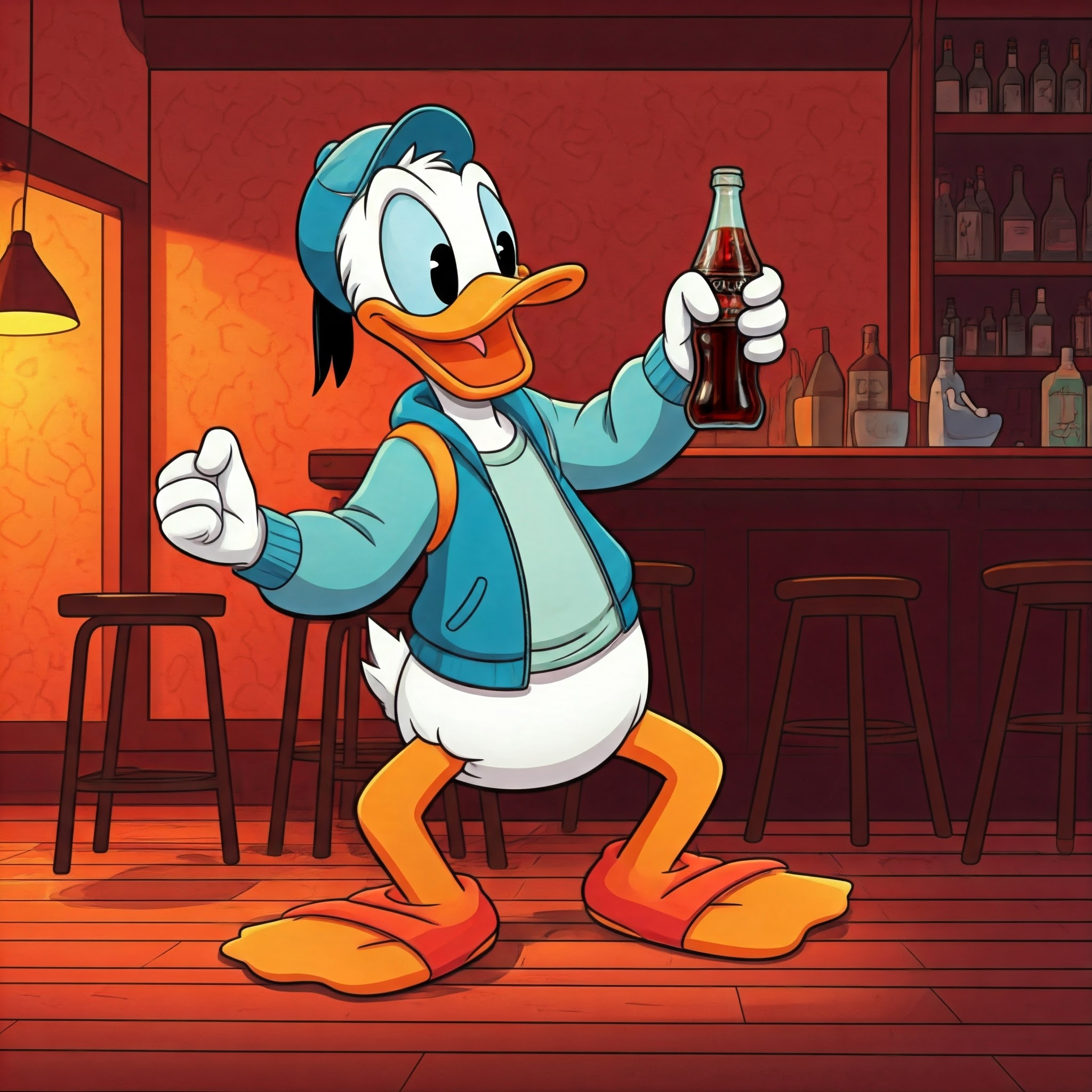 Happy Donald Duck