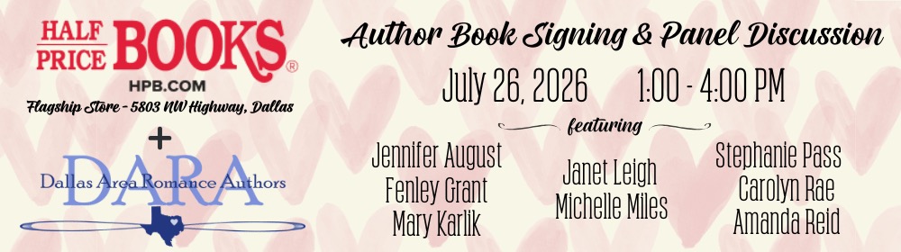 Join Me for a Book Signing at Half Price Books in Dallas!