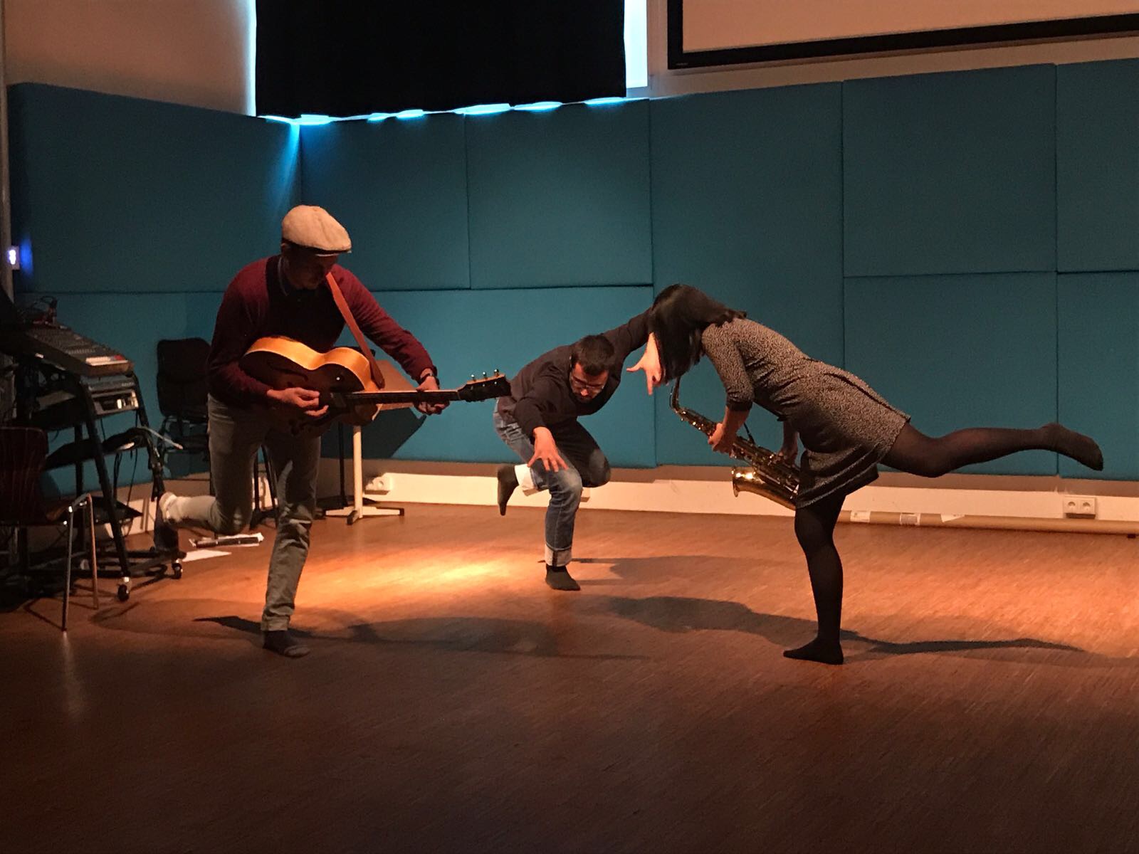 Creative Performance Lab experimenting with movement and music