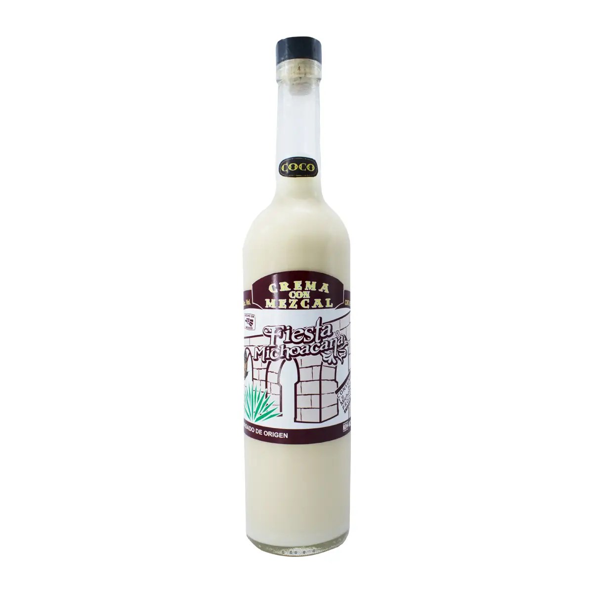 Crema con Mezcal Fiesta Michoacana Sabor Coco 750 ml
