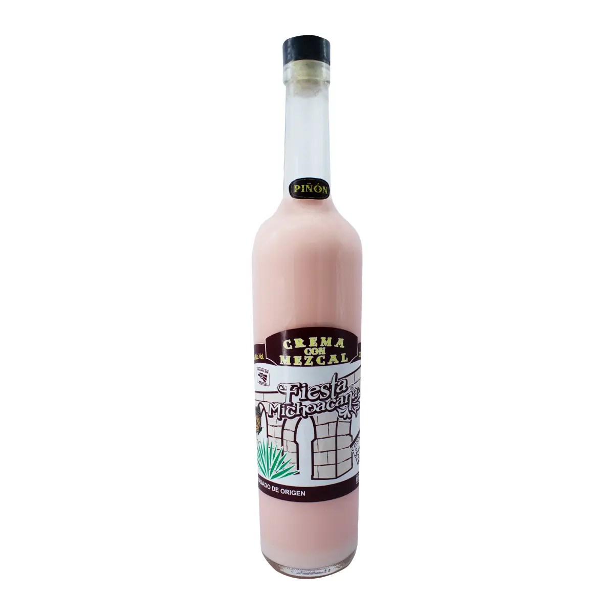 Crema con Mezcal Fiesta Michoacana Sabor Piñón 750 ml
