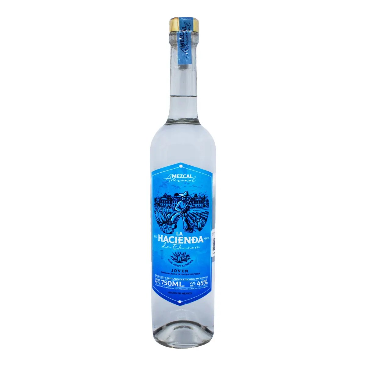 Mezcal Artesanal La Hacienda De Etúcuaro Mezcal Joven 100% Agave Cupreata 750ml
