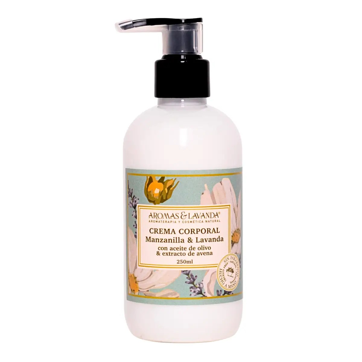 Crema Corporal Manzanilla y Lavanda Aromas y Lavanda Aceite de Olivo y Extracto de Avena 250 ml