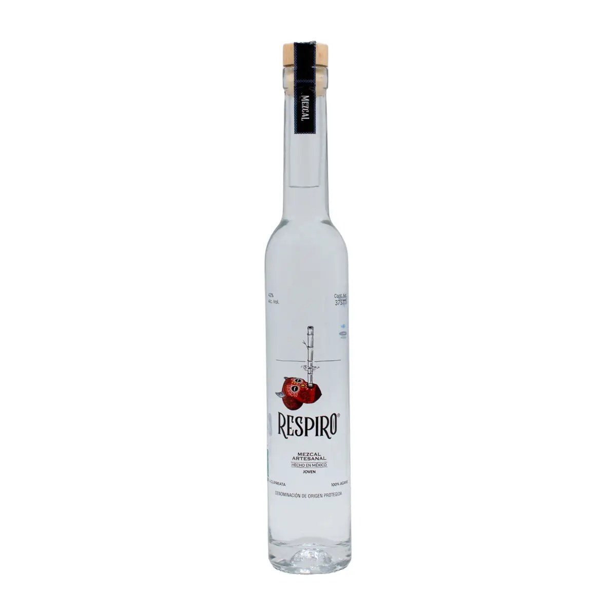 Mezcal Artesanal Joven Respiro 100% Agave Cupreata 375 ml