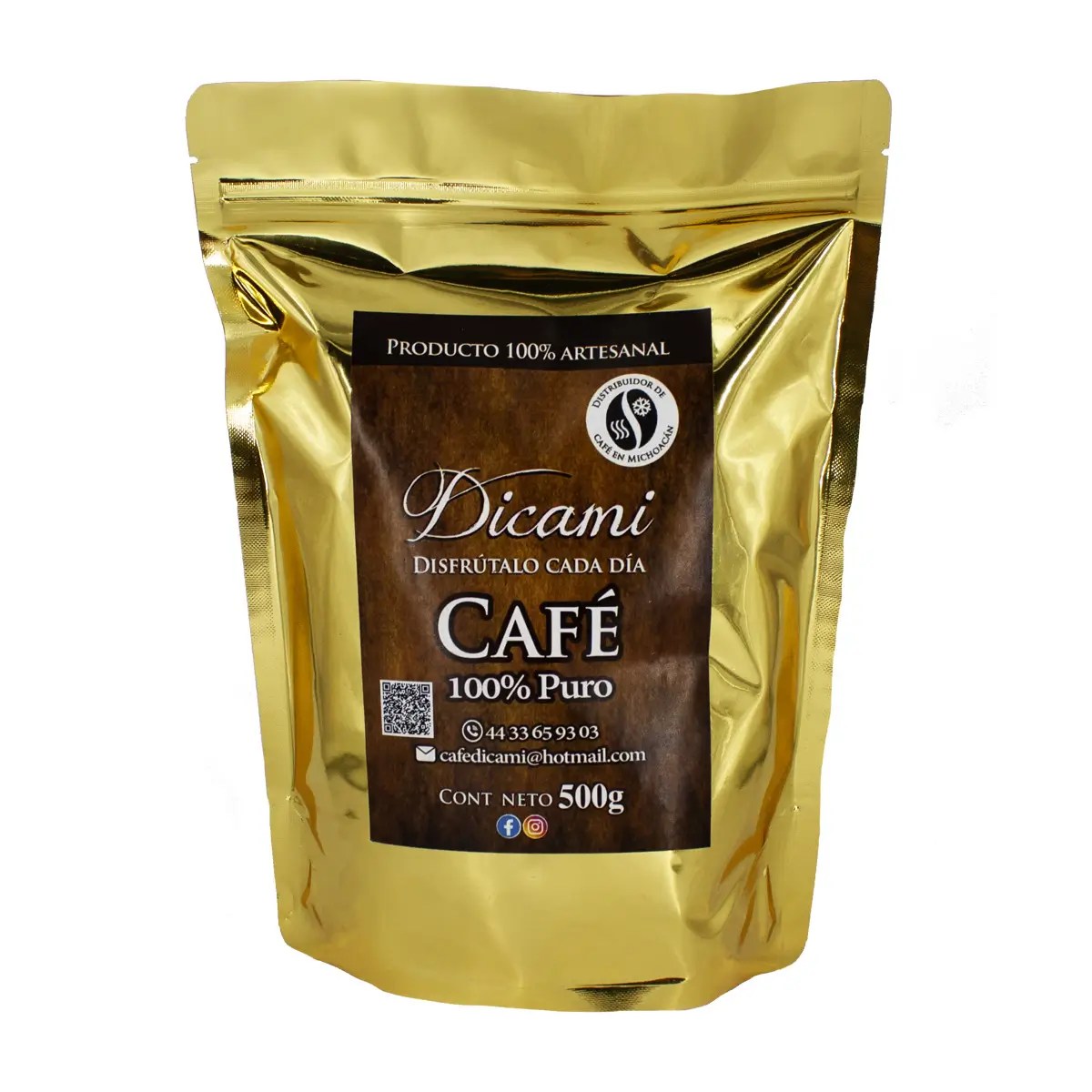 Polvo para preparar Dicami café 100% puro 500 g