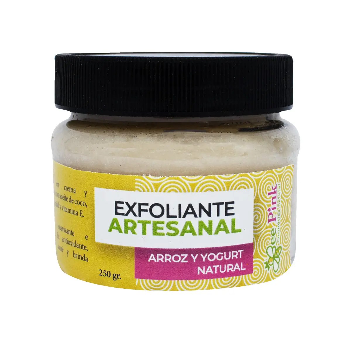 Exfoliante Artesanal Ápicola Celda Real Arroz y Yogurt Natural 250 g
