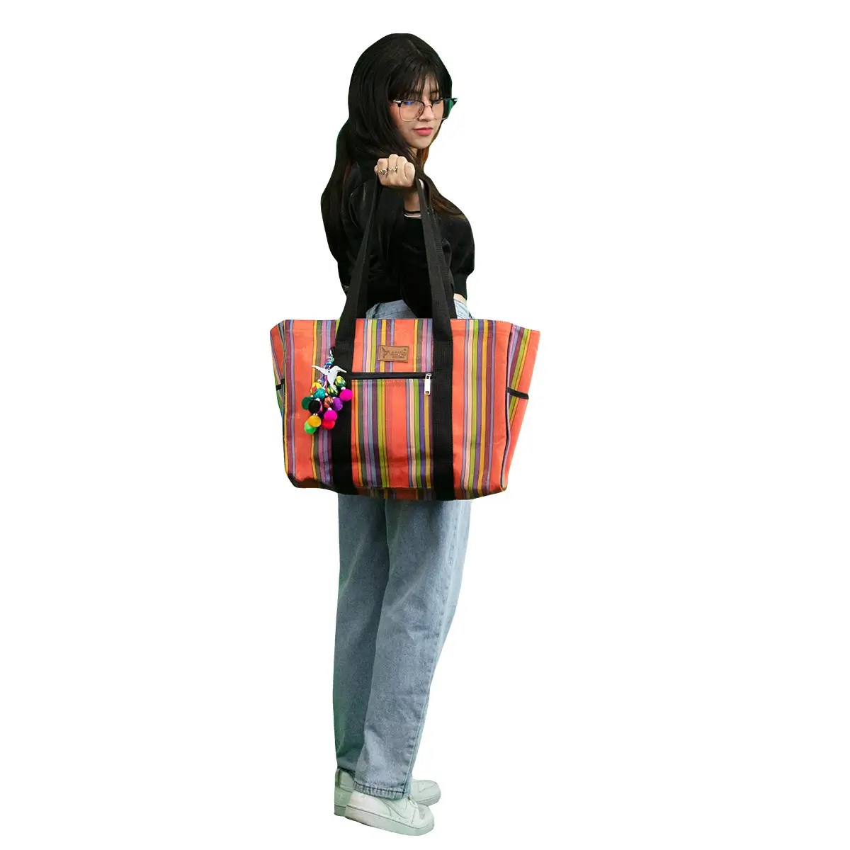 Bolsa Naranja Colorida Anylu Arte Y Estilo