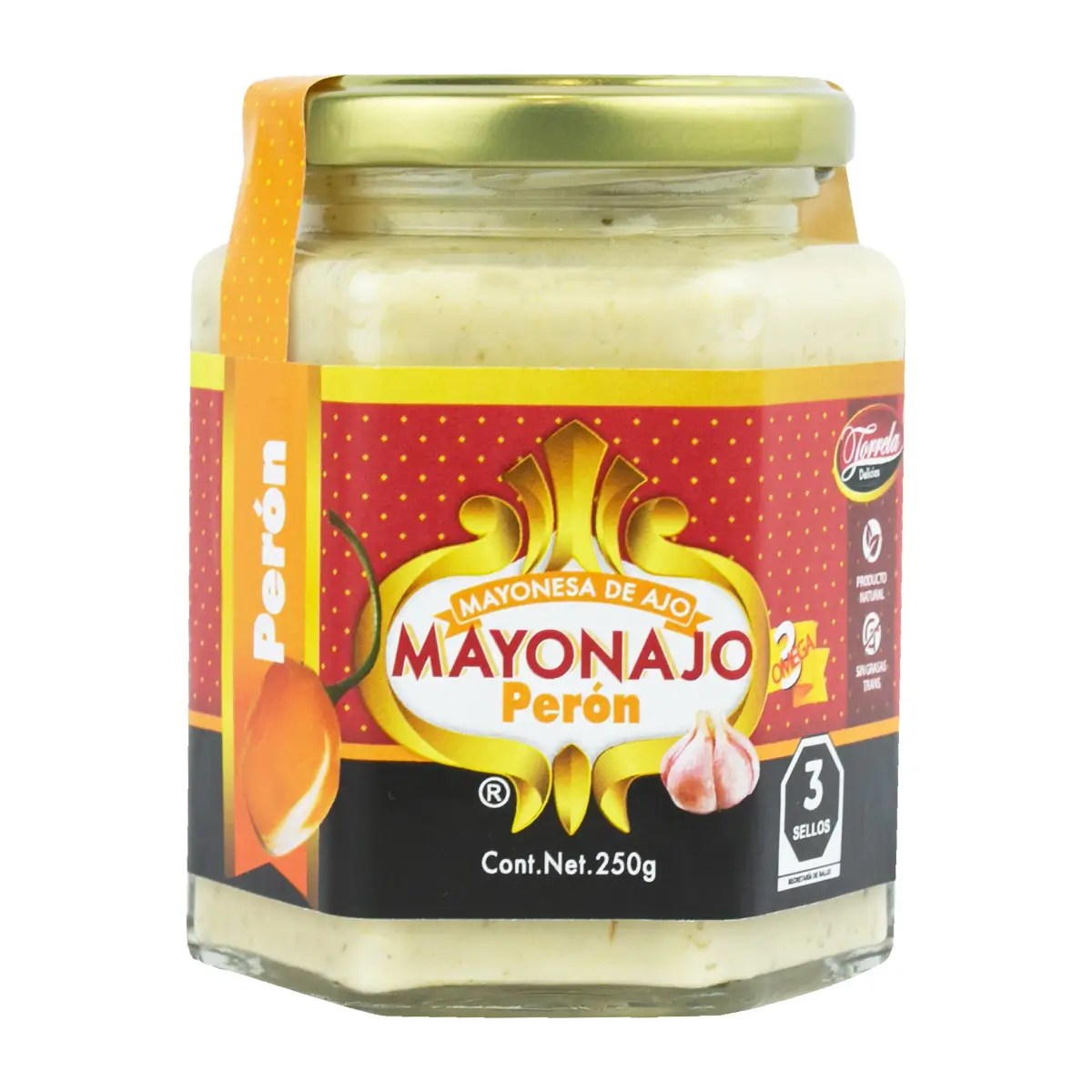 Mayonesa de Ajo Mayonajo Sabor Perón Mayonajo 250 g