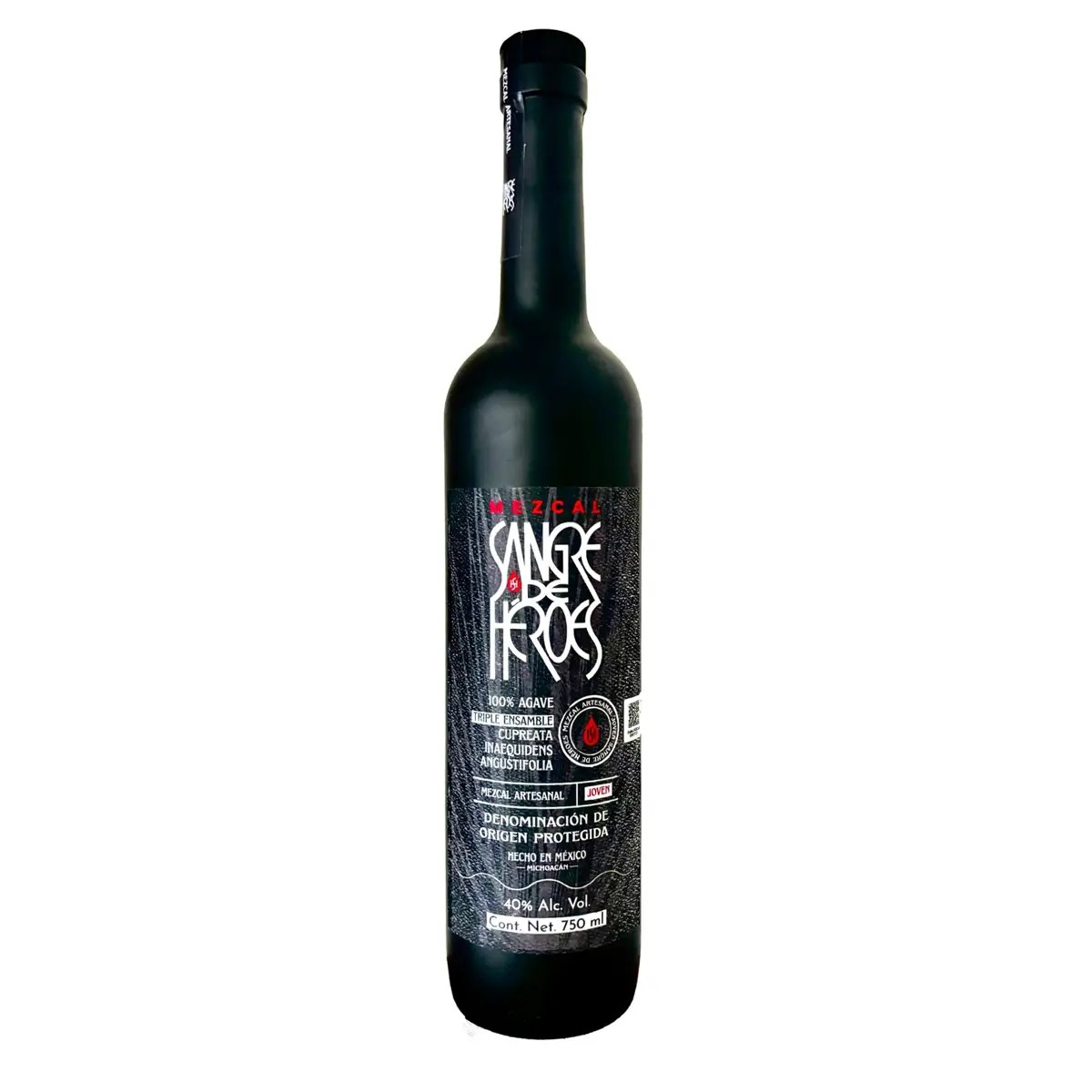 Mezcal Artesanal 100% Agave Sangre de Héroes 750 ml