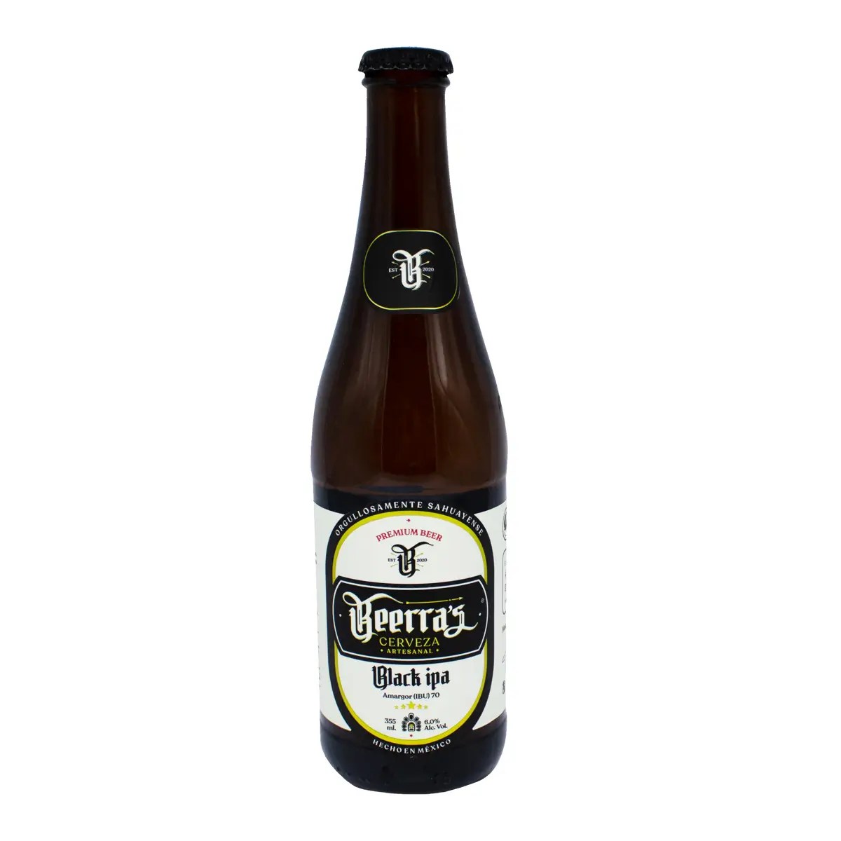 Cerveza Artesanal Beerra's Black Ipa 355ml