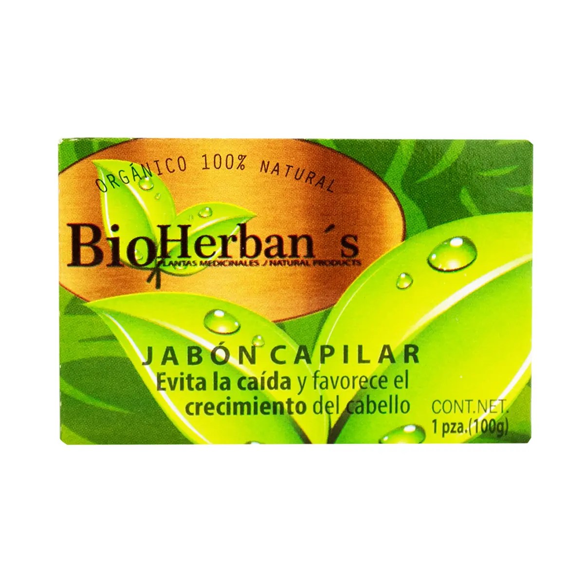 Jabón capilar evita caída Bio Herbans 100 g.