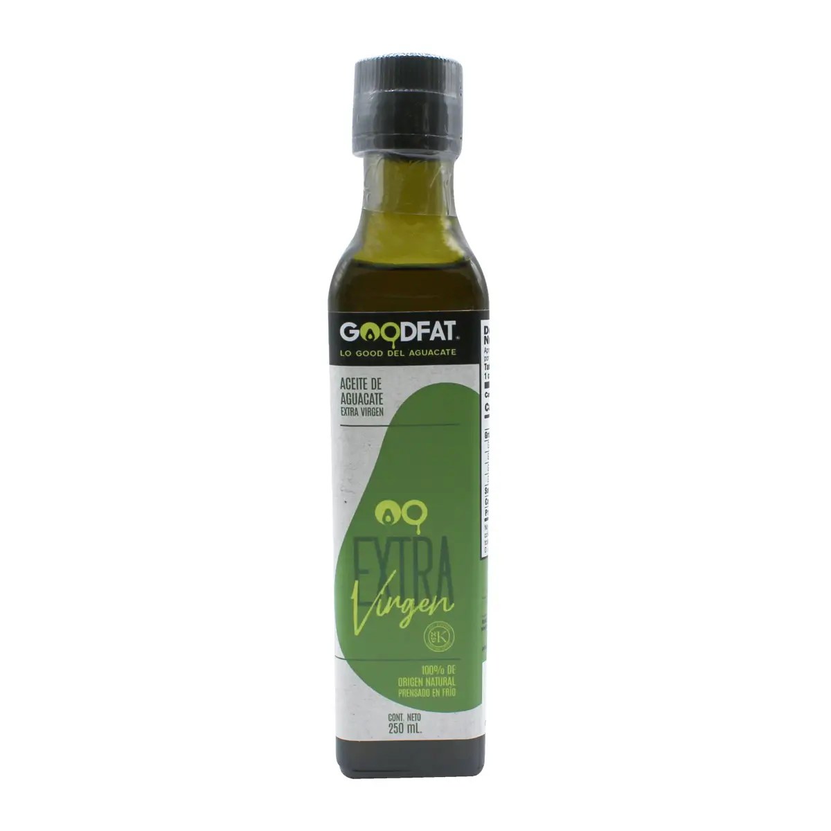 Aceite de Aguacate Extra Virgen 100% Puro Good Fat 250 ml.