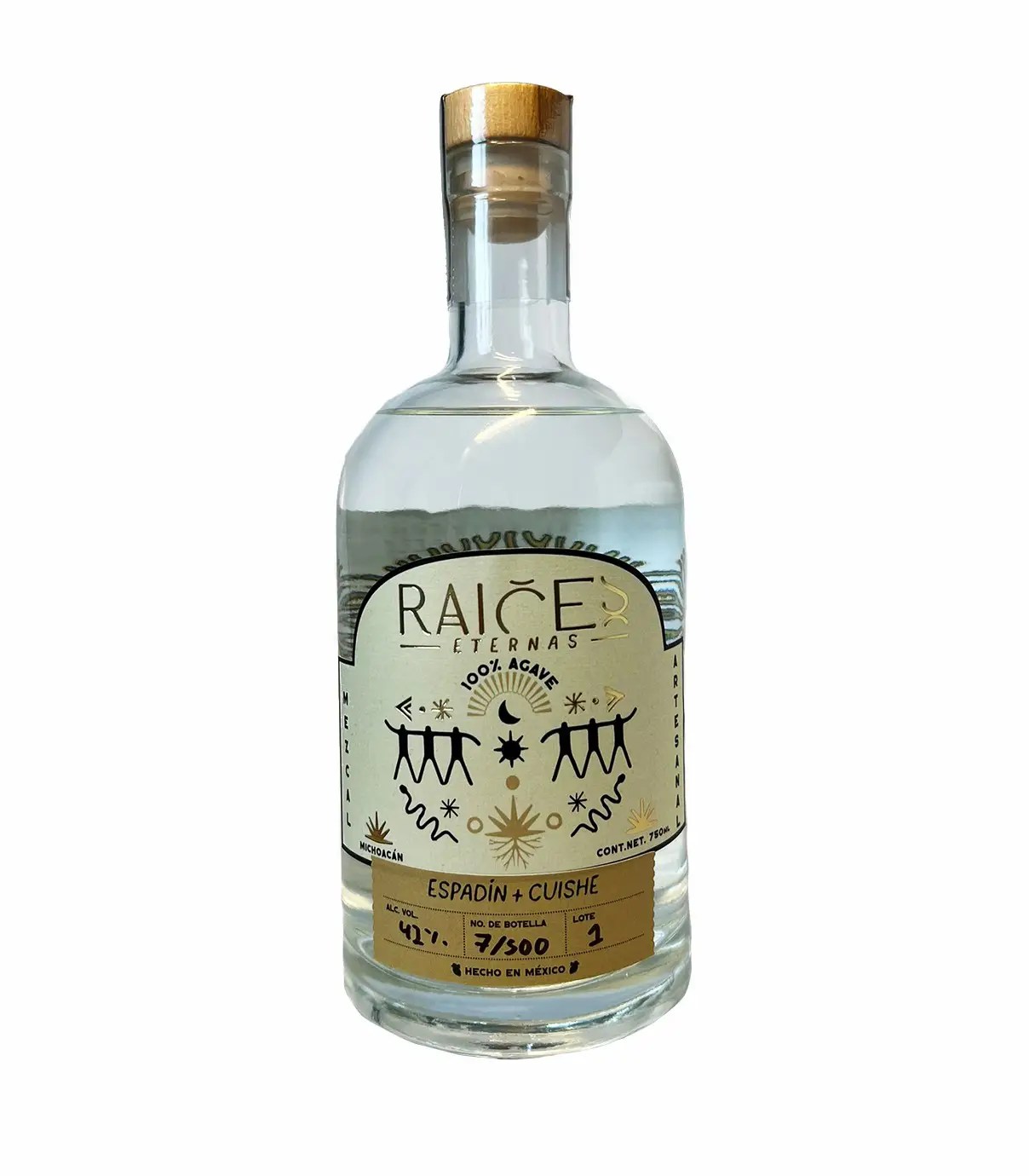 Mezcal Espadín + Cuishe Raíces Eternas 750 ml.