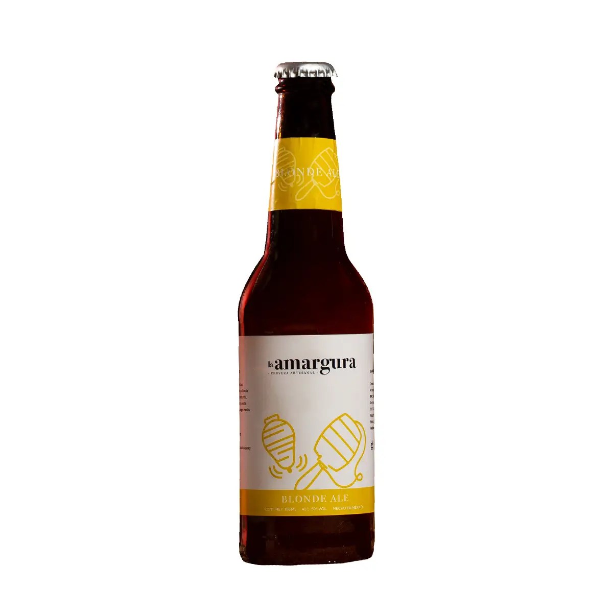 Cerveza Artesanal Blonde Ale La Amargura 355 ml.