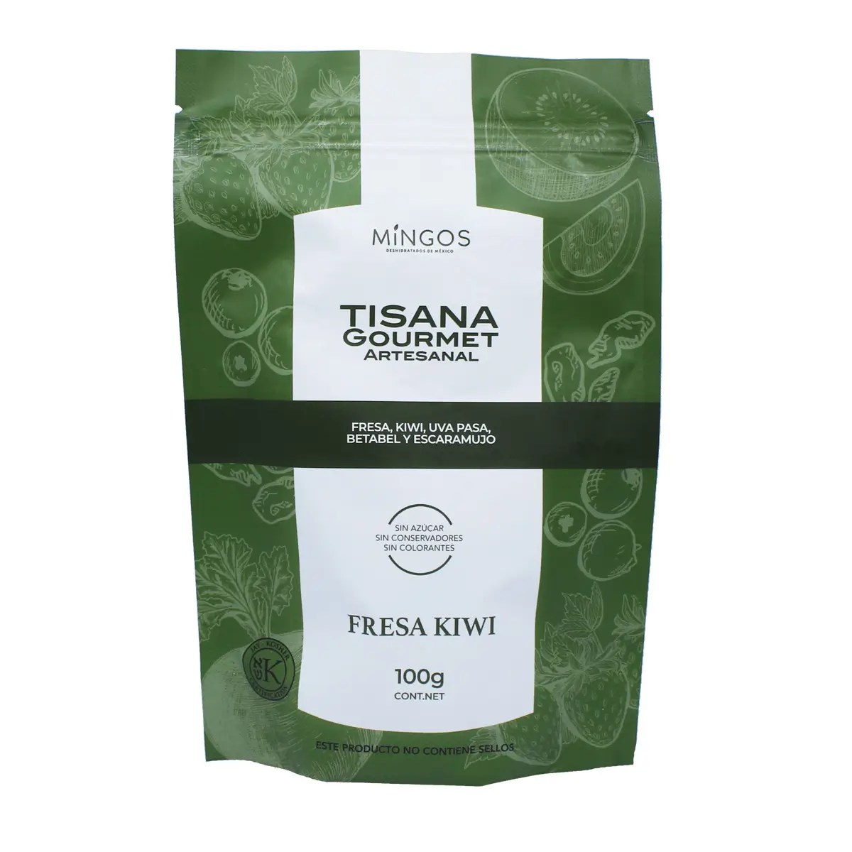Tisana Gourmet Artesanal Mingos Fresa Wiki 100 g.