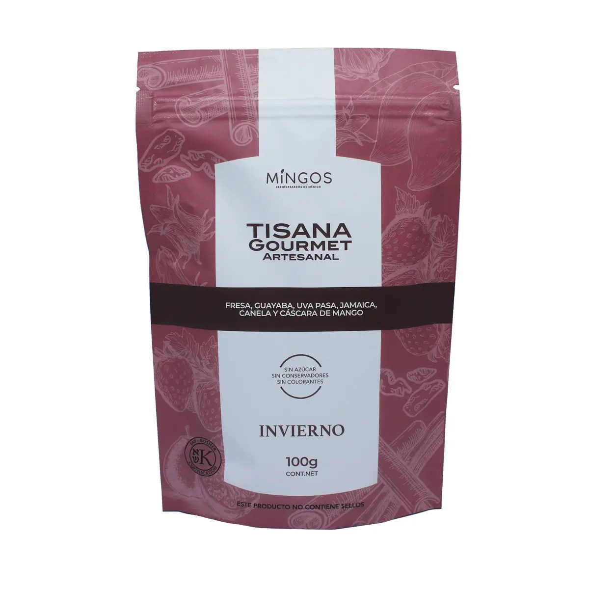 Tisana Gourmet Artesanal Mingos Invierno 100 g.