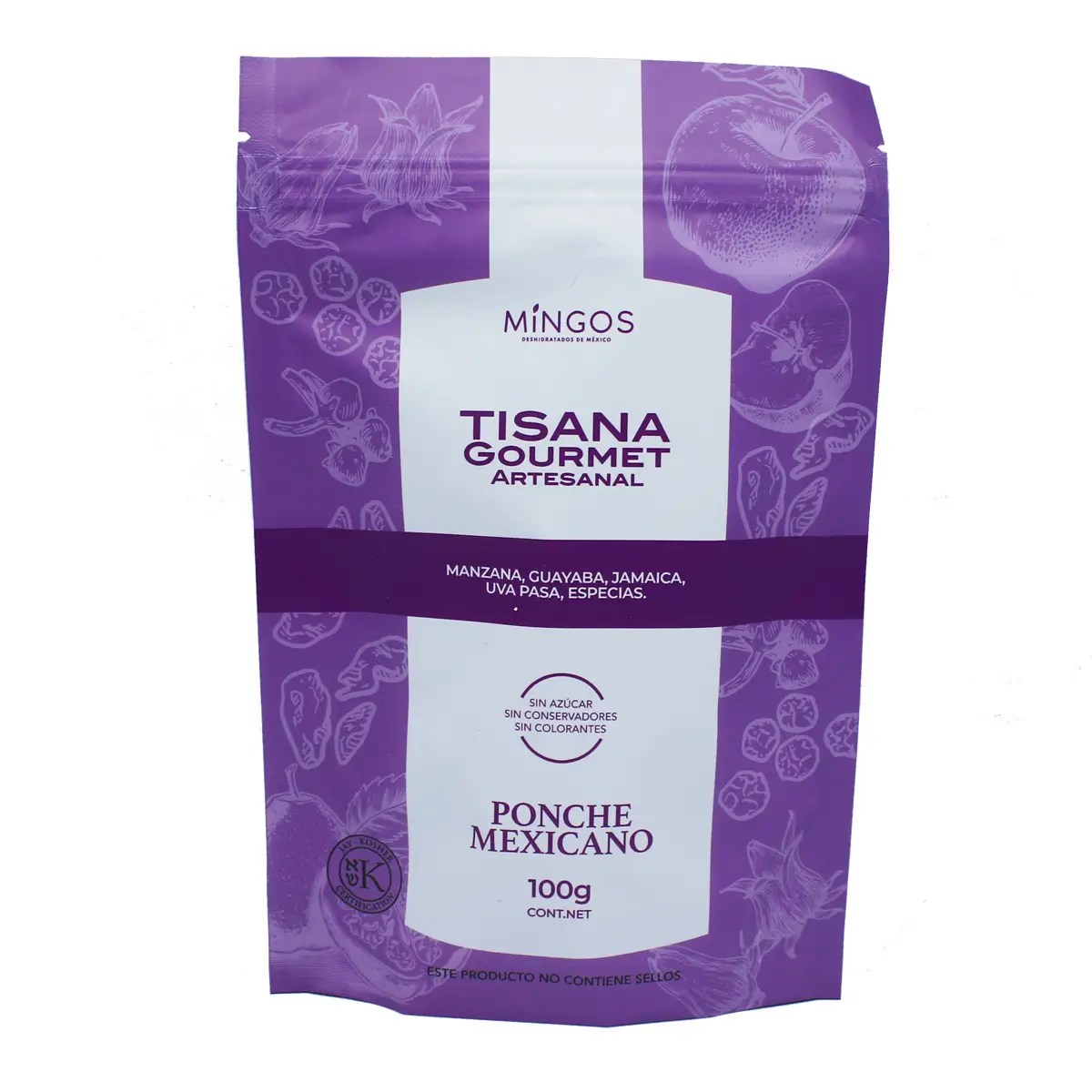 Tisana Gourmet Artesanal Mingos Ponche Mexicano 100 g.