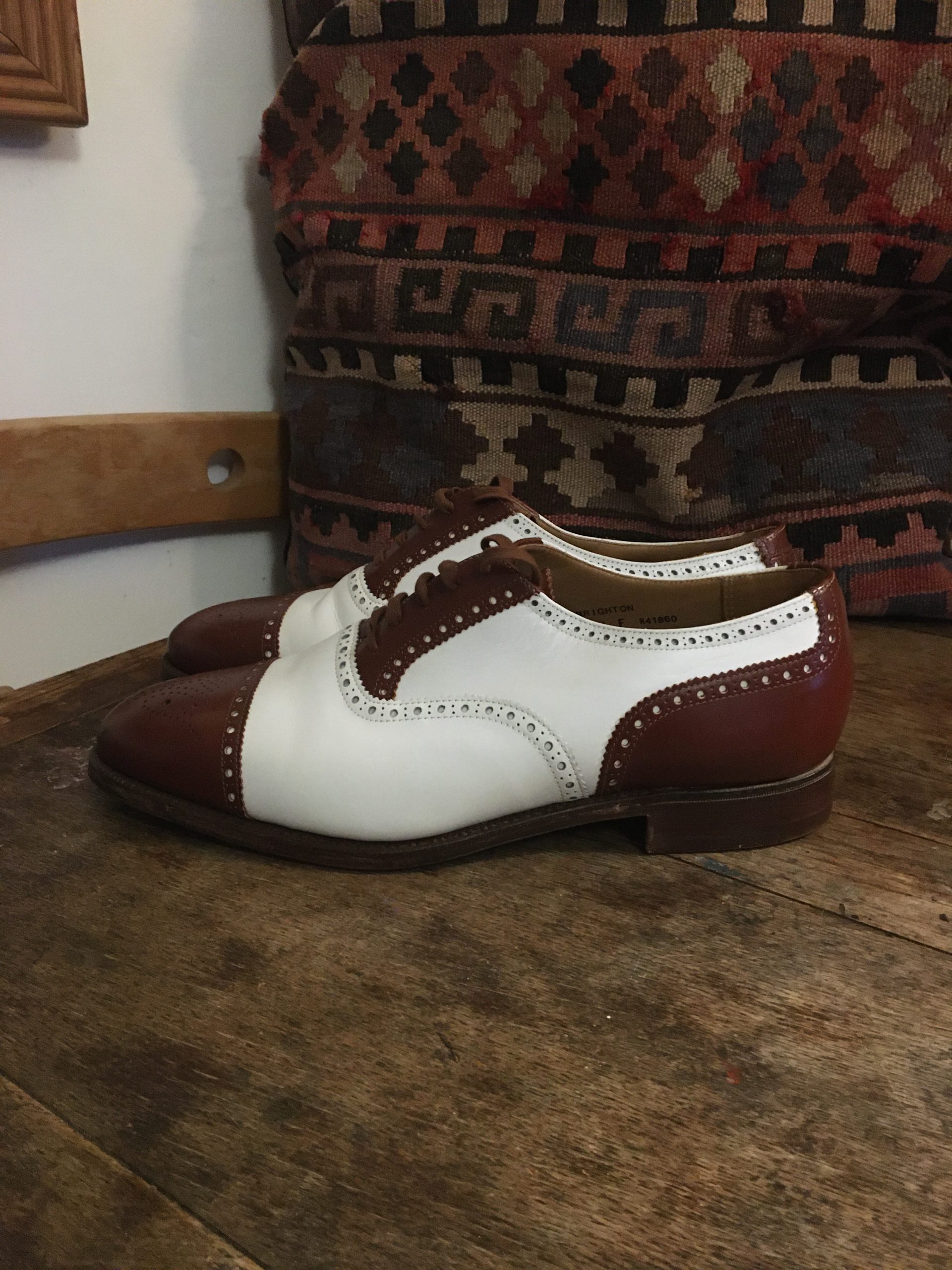 Handmade Crockett and Jones Two-Tone Brogues