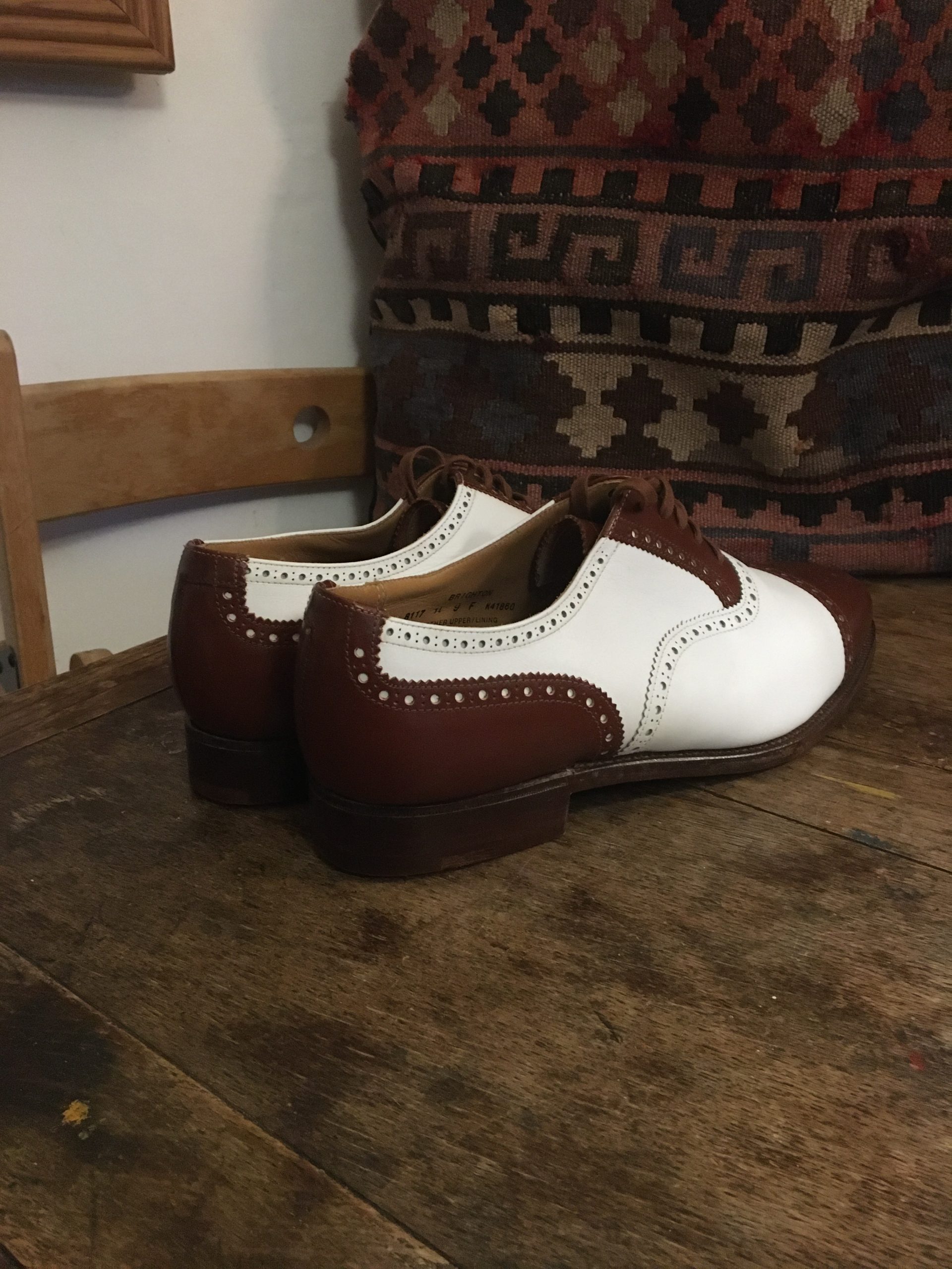 Handmade Crockett and Jones Two-Tone Brogues