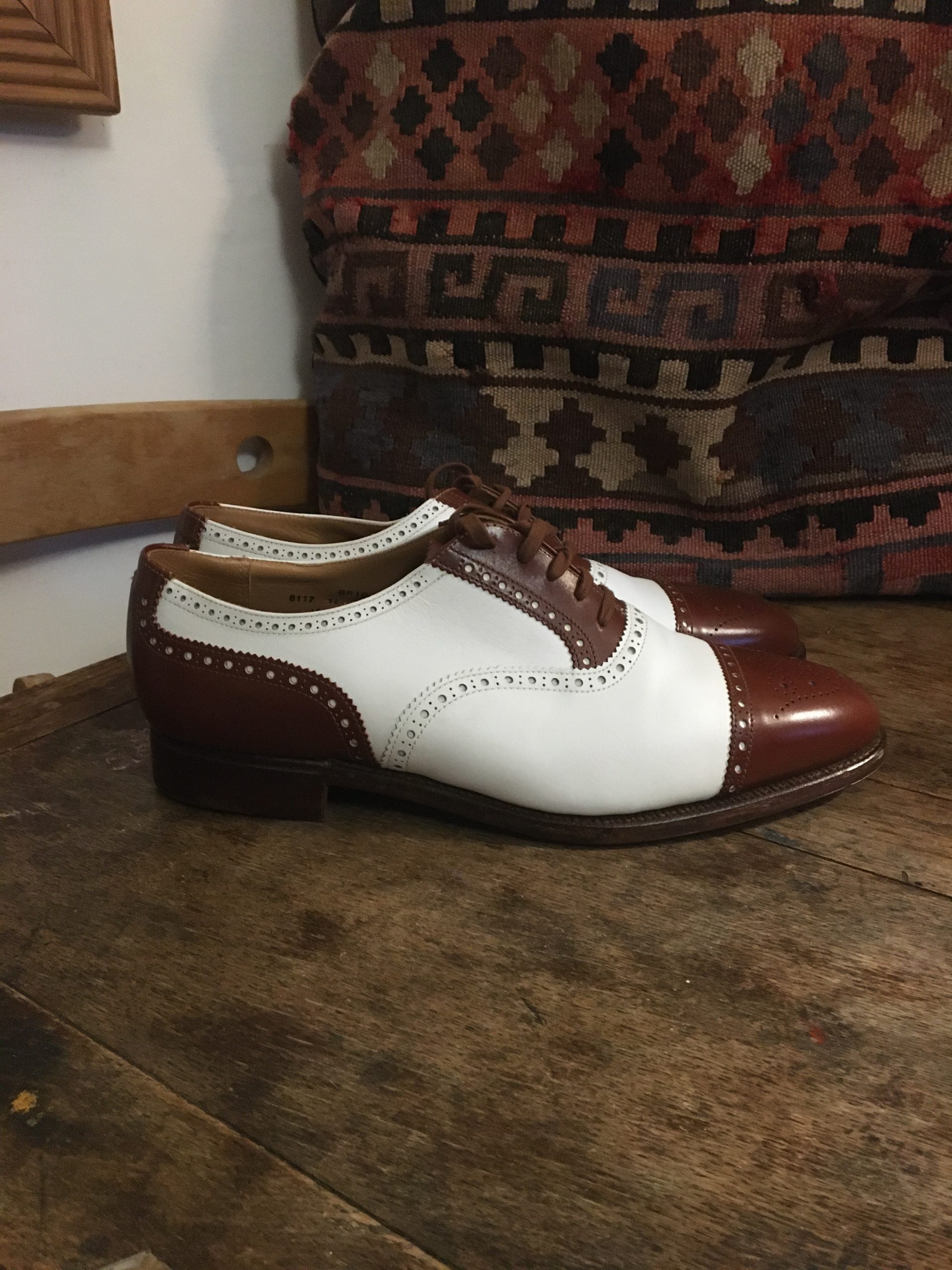 Handmade Crockett and Jones Two-Tone Brogues