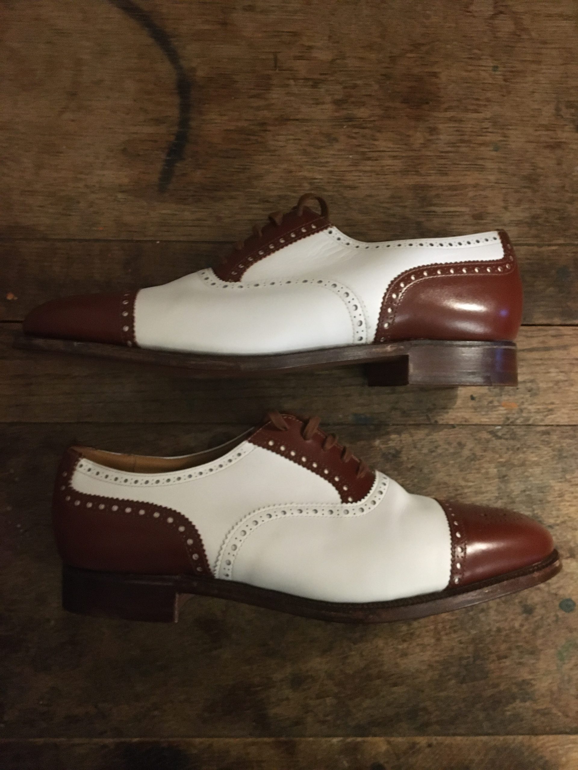 Handmade Crockett and Jones Two-Tone Brogues