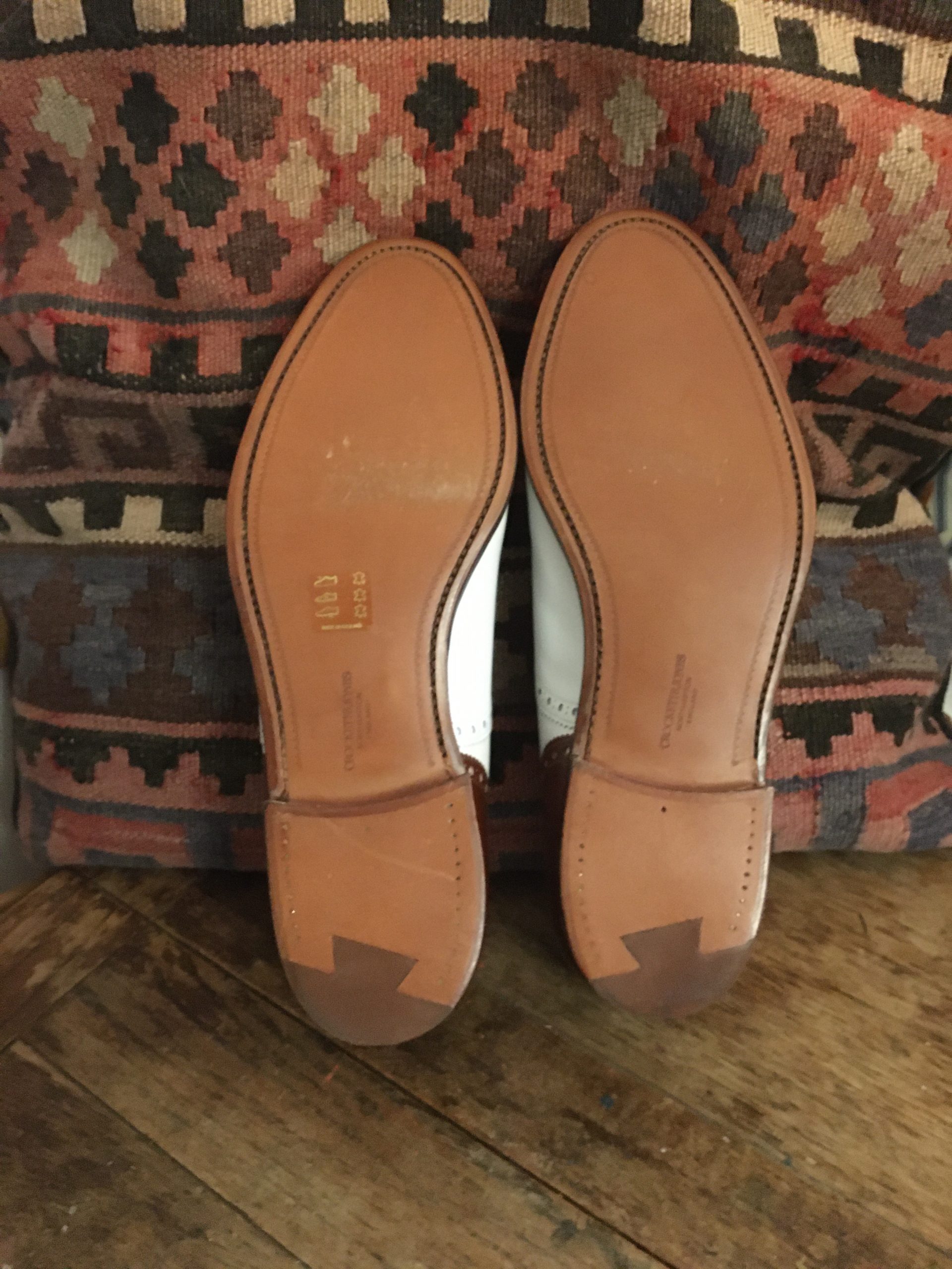 Handmade Crockett and Jones Two-Tone Brogues