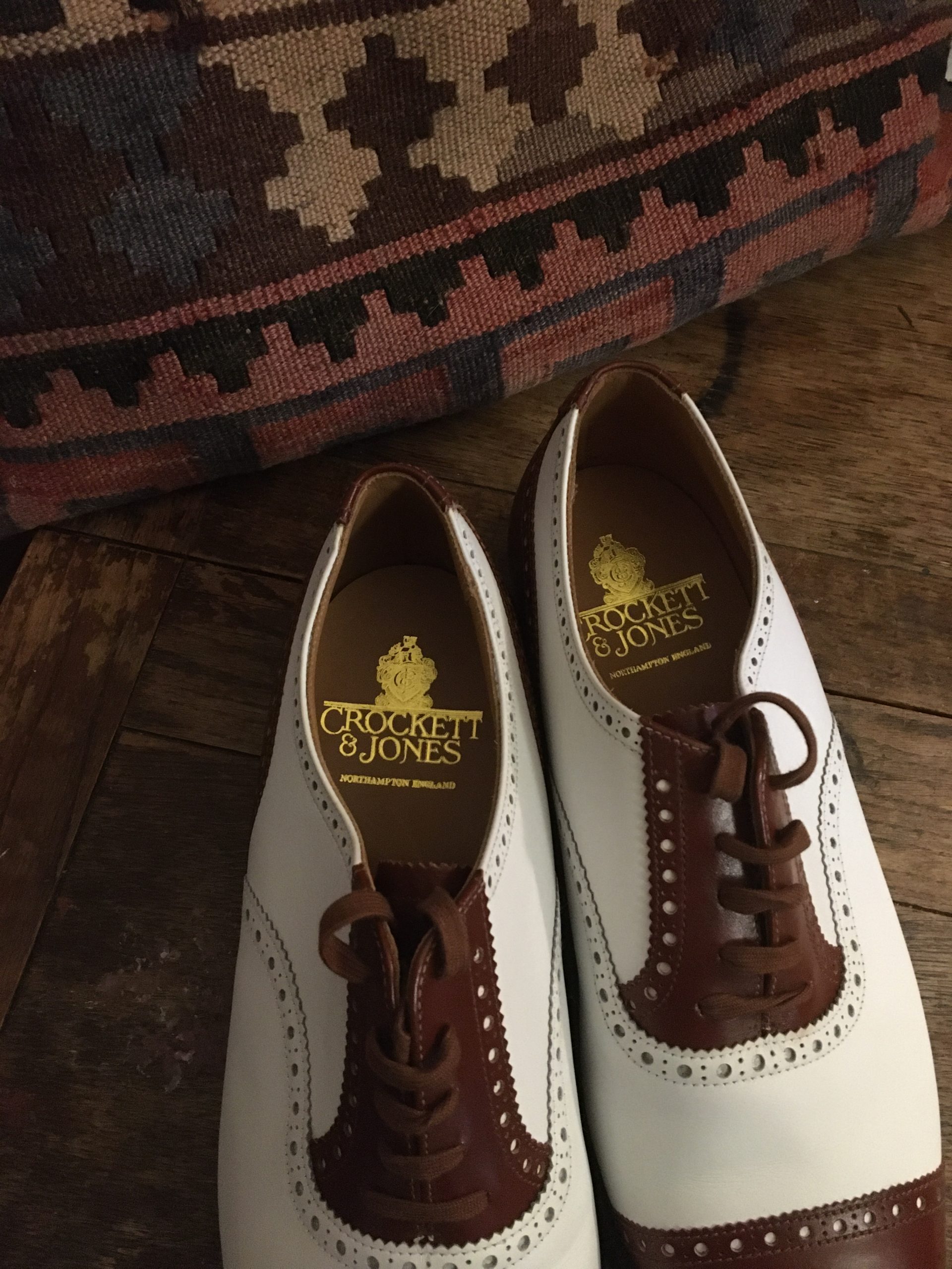 Handmade Crockett and Jones Two-Tone Brogues
