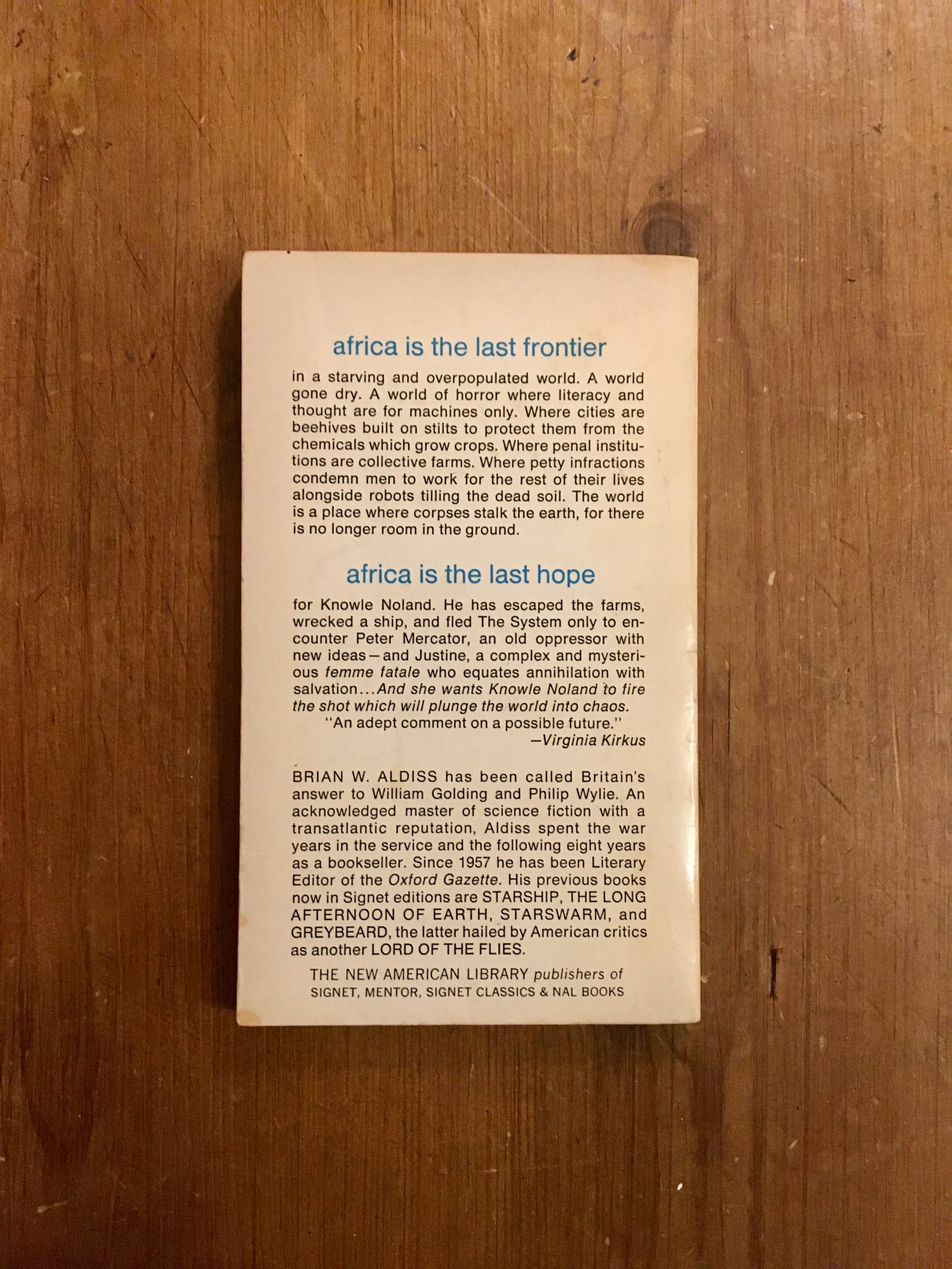 Earthworks - Brian W. Aldiss - 1967 - First Thus