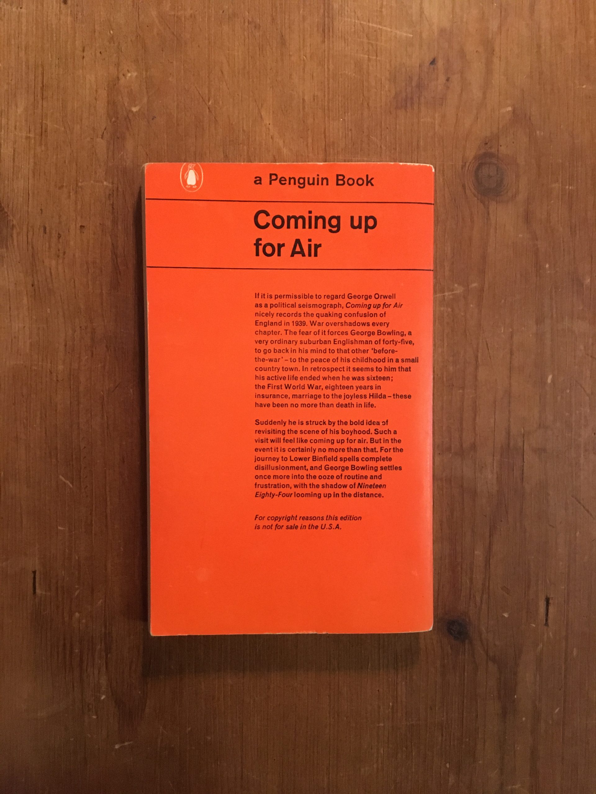 Coming Up For Air - George Orwell - 1963