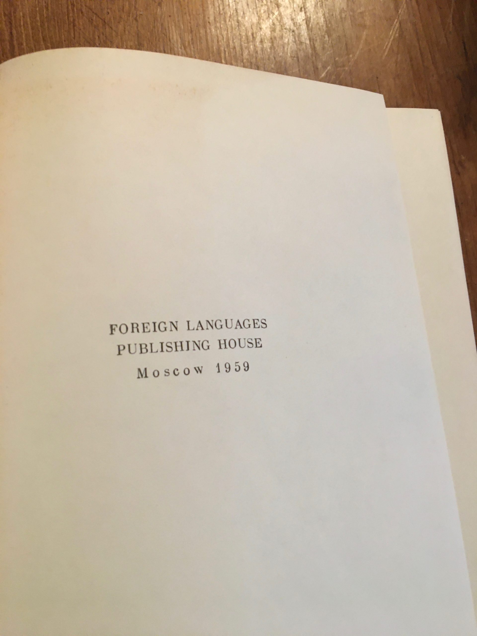 Let Us Live in Peace and Friendship - 1959 - First Edition