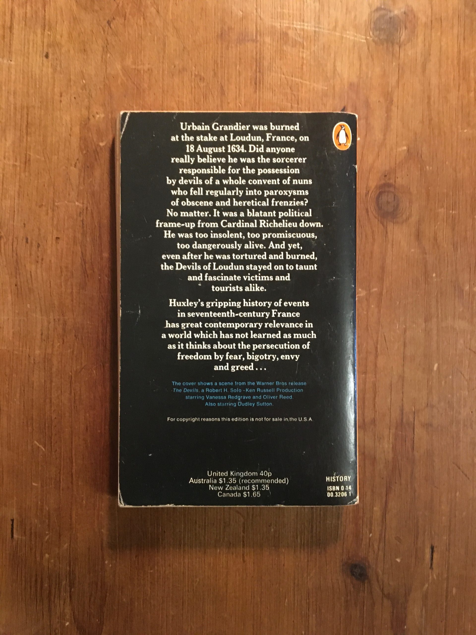 The Devils of Loudun - Aldous Huxley - 1973