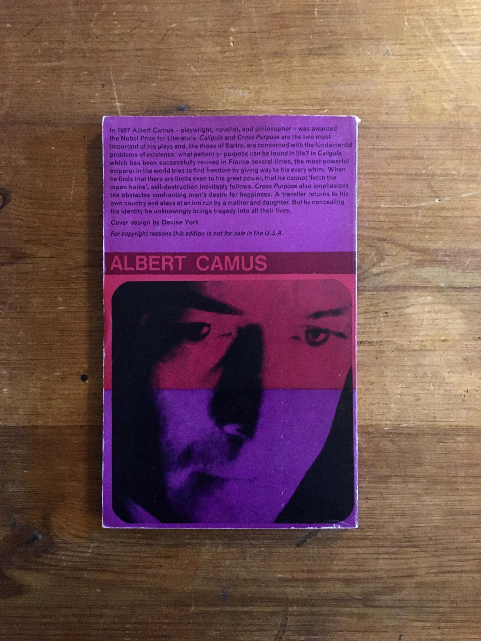 Caligula/Cross Purpose - Albert Camus - 1965 - First Thus