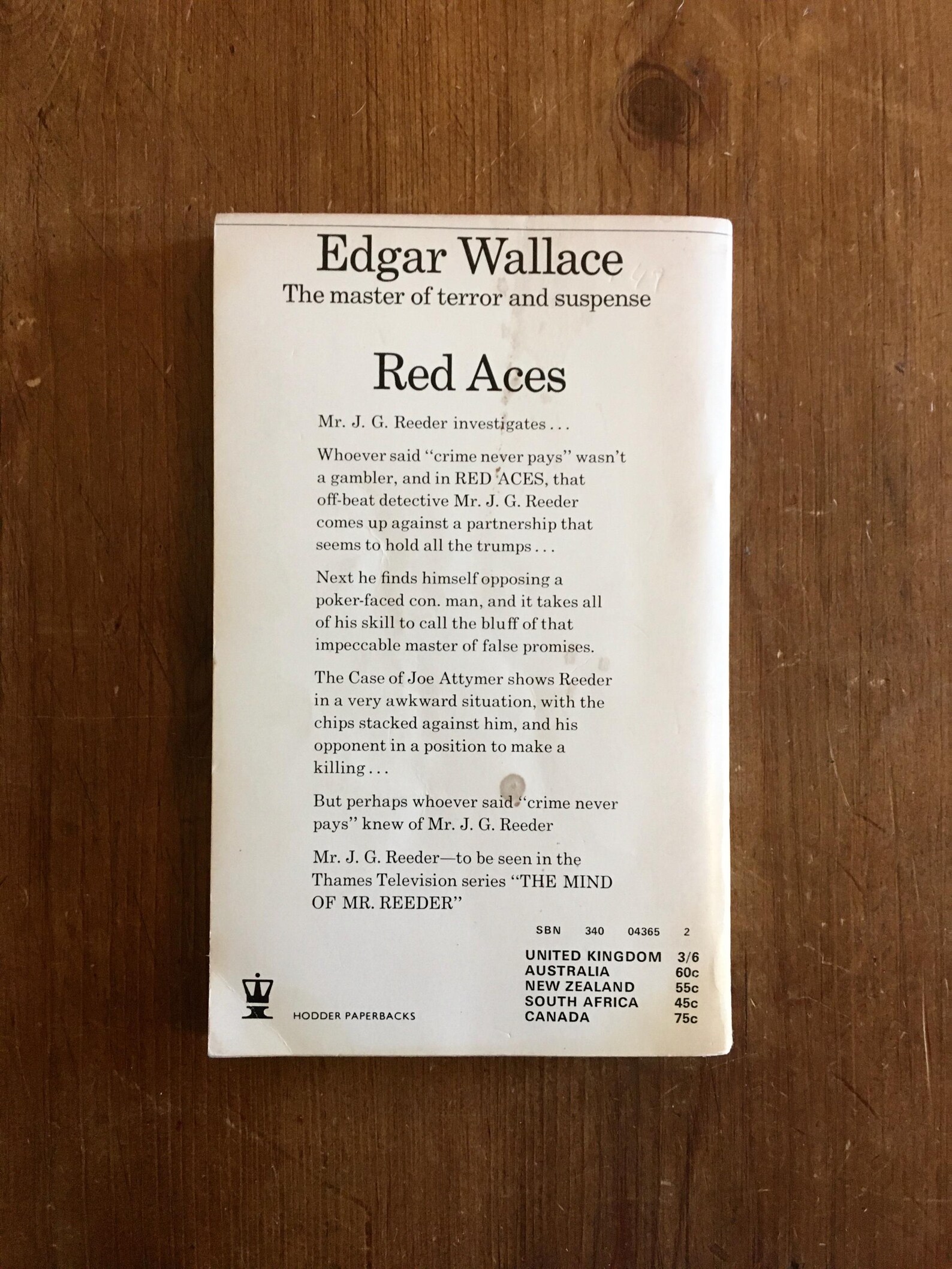 Red Aces - Edgar Wallace - 1968