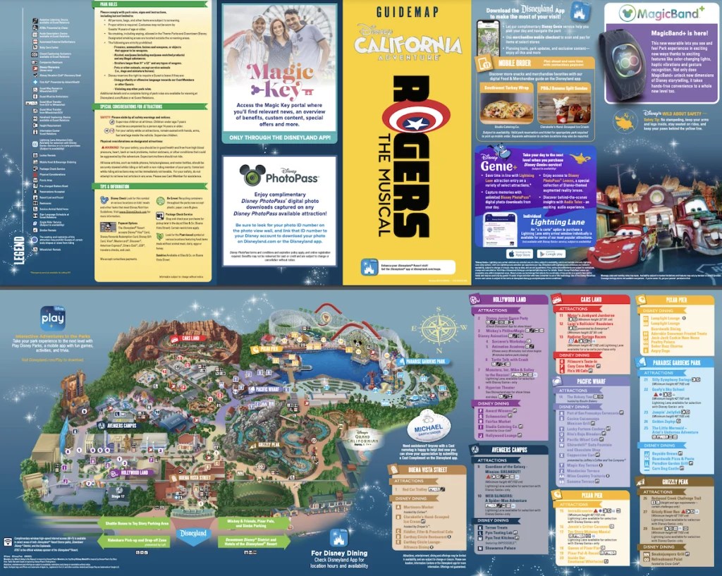 2026 Disney California Adventure Map Printable PDF Disney California Adventure Map 1 1024x817 