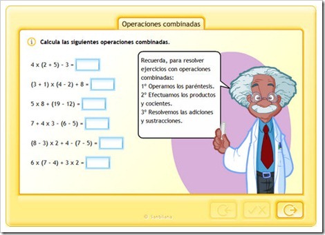 Juegos de operaciones combinadas y de habilidad online. Nuestro Blog De 6º Tema 1 Numeros Naturales