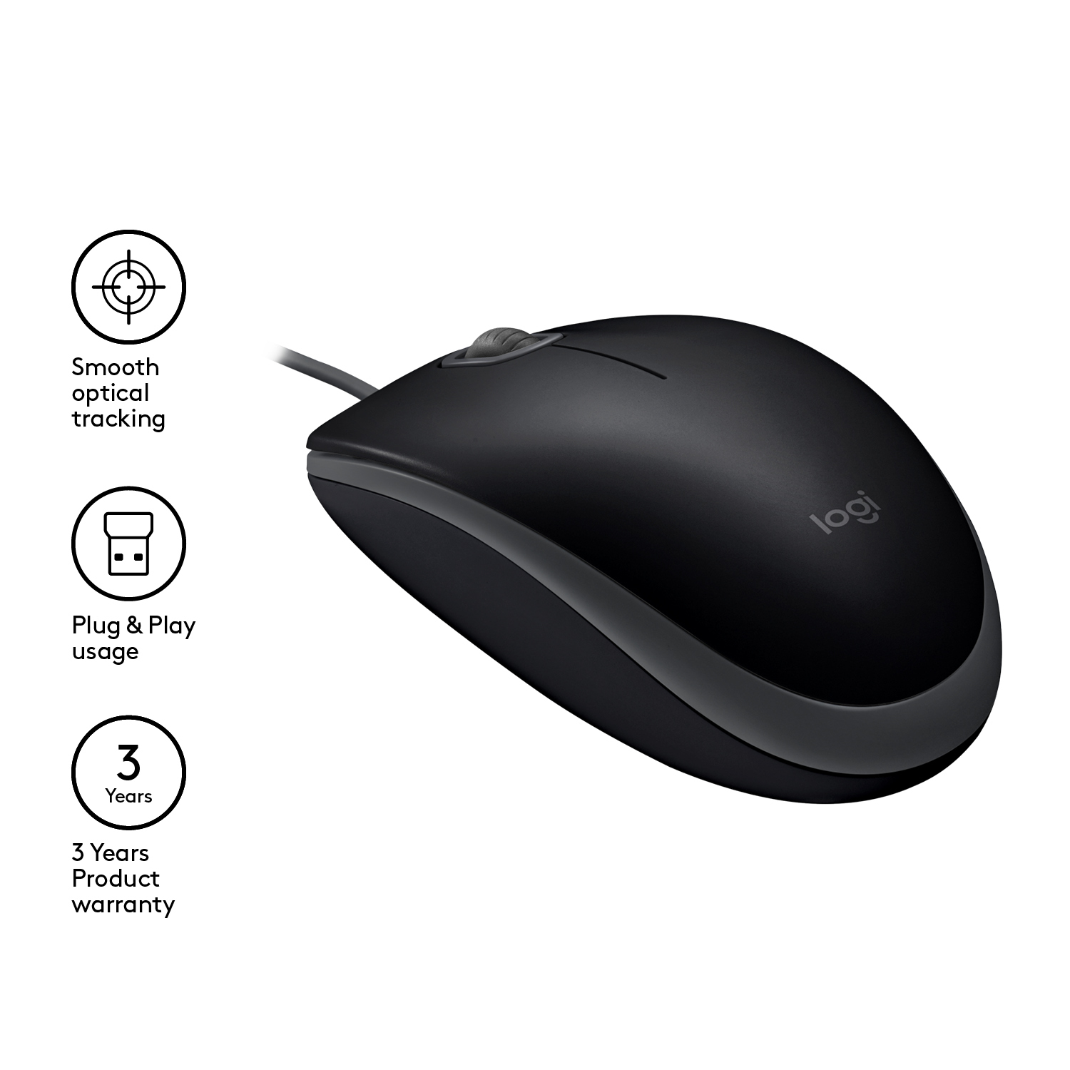 Alternative view of Logitech M110 Silent Optički Miš USB, 910-005508