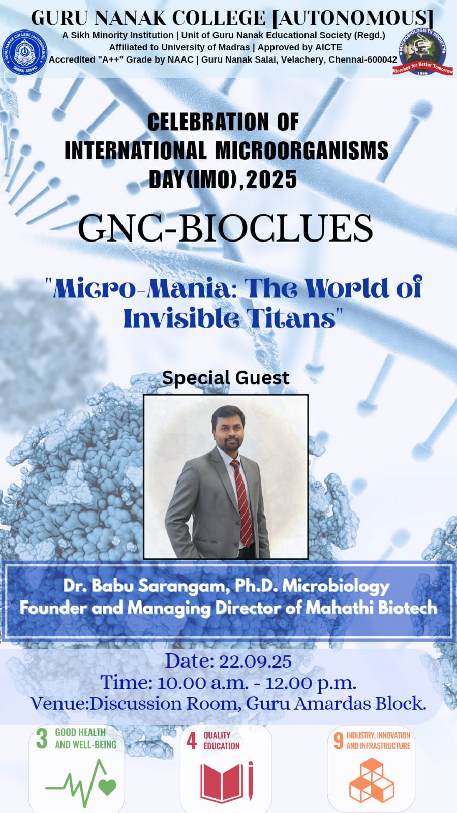 Micro mania- the world of invisible titans (chart presentation, invited chart)