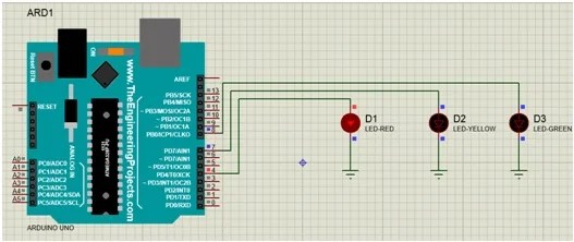 Traffic Lights Circuit Diagram