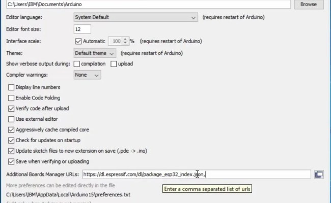 Install The Esp32 Board In Arduino Ide 2020 How To Use