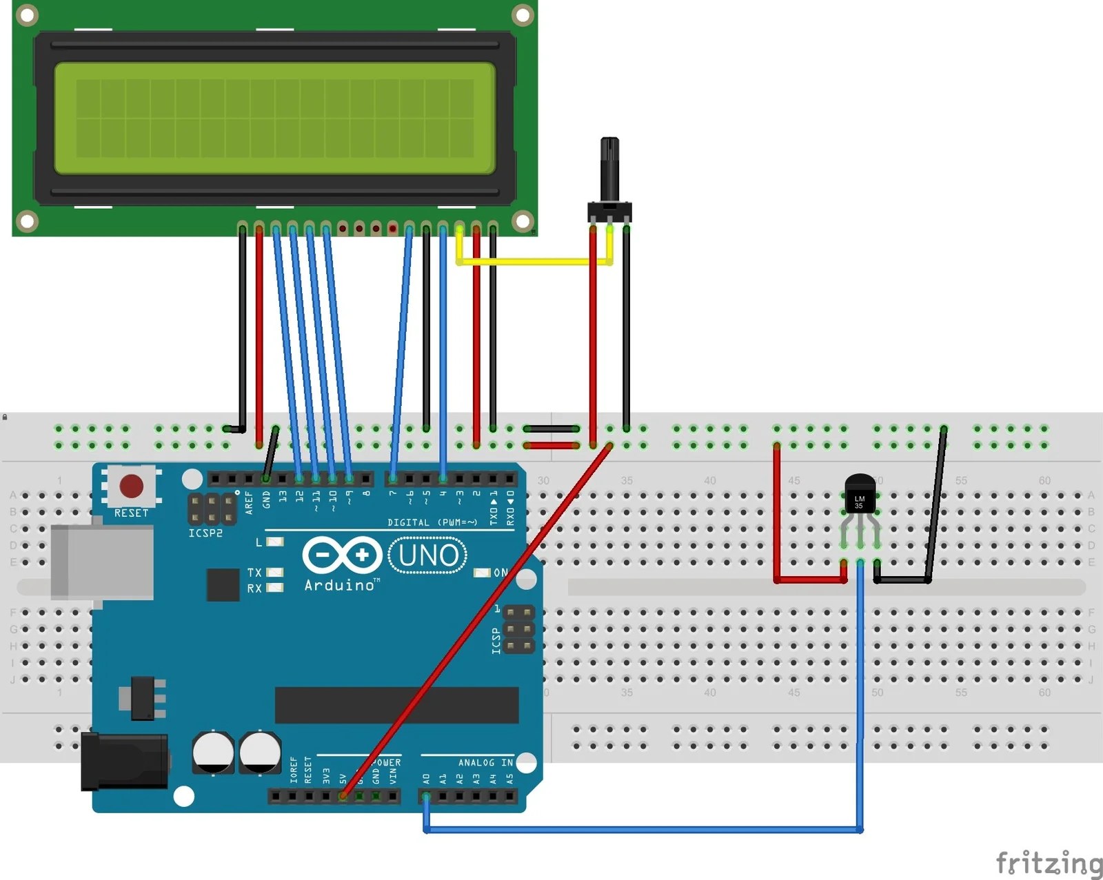 Schematic Diagram Of Temperature Sensor