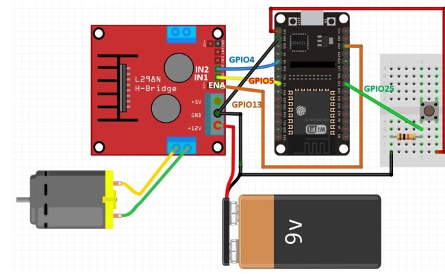 How To Connect A Esp32 To The L298n Motor Driver – Otosection