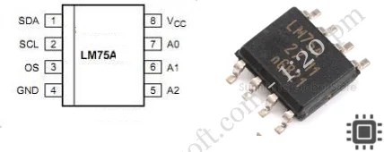microdigisoft.com | LM75 Temperature Sensor Module