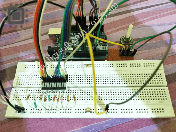 How to use 10 Segment LED Bar in Arduino? | microdigisoft.com