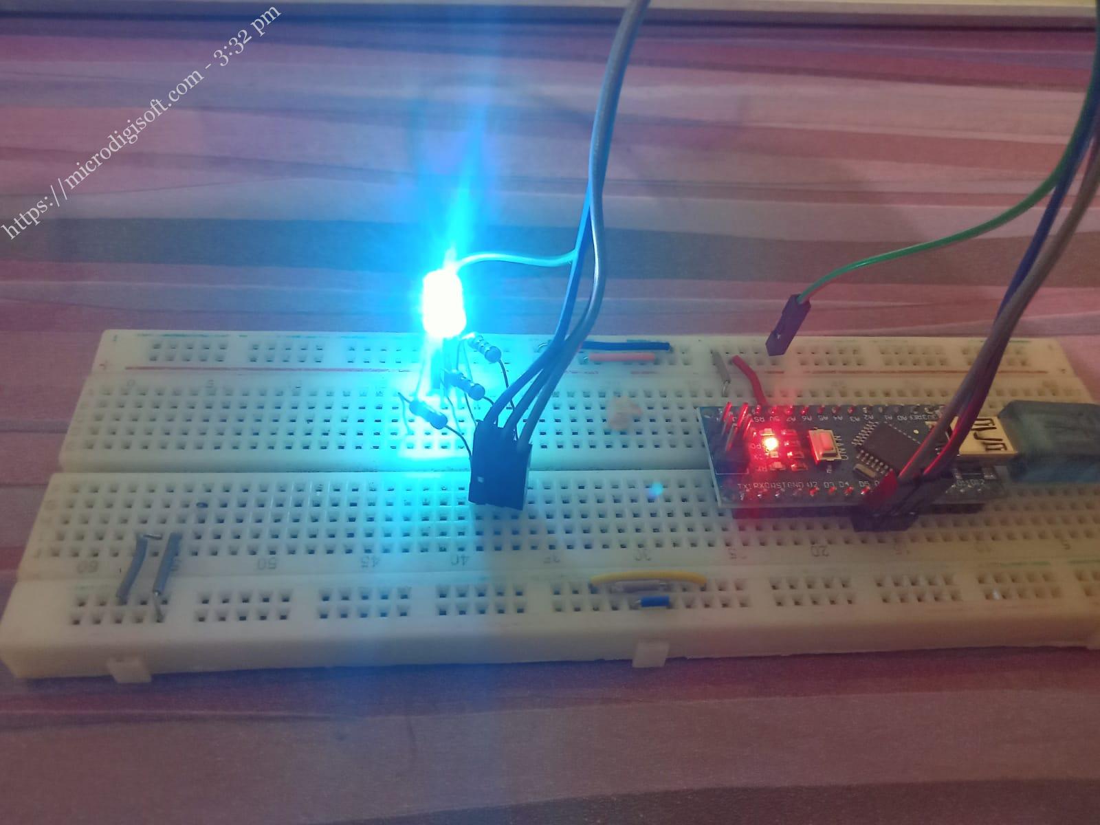 RGB LED with Arduino Nano | microdigisoft.com